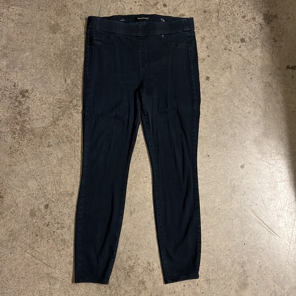 Dark Liverpool Skinny Jeans, Size 14